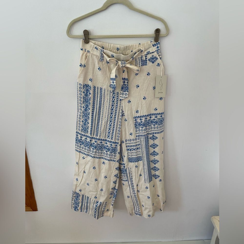 Joie Linen Lightweight Wide Leg Pants Size 6 NWT